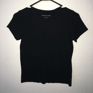 Black American eagle tee
